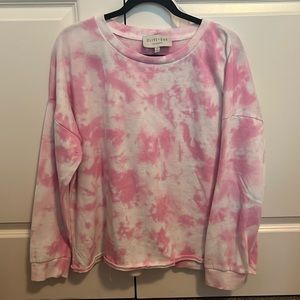 Pink tie dye crew neck 💕